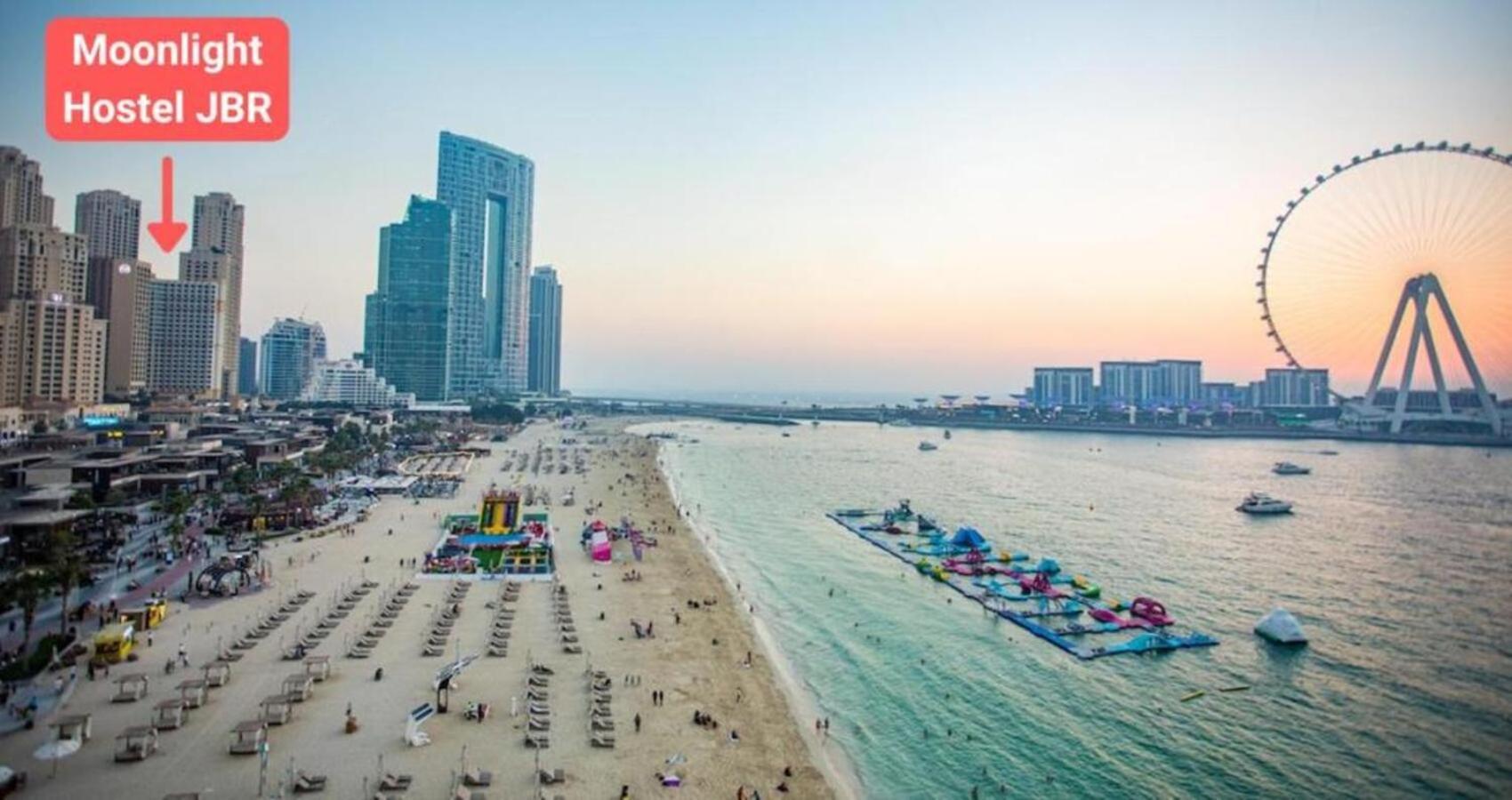 דובאי Moonlight Hostel Jbr - 2Min Walk To Jbr Beach - Gym - 2Min Metro Station - Poll מראה חיצוני תמונה